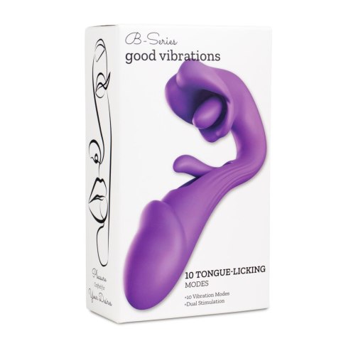 Tongue Flap Dual Vibe - wibrator punktu G z języczkiem do łechtaczki