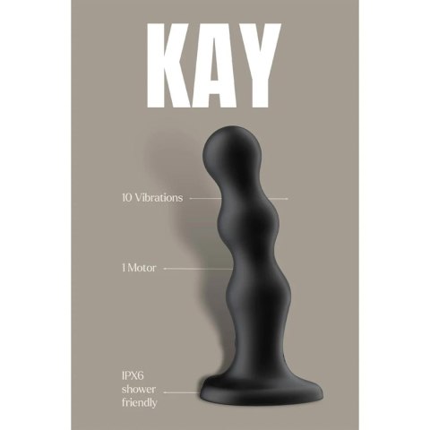 Bold Kay - wibrator kulkowy z przyssawką i pilotem, 17,5 cm