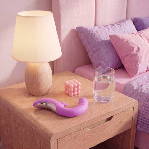Good Vibes Only - Thrusting Tongue Vibrator - Pink