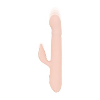 Good Vibes Only - Thrusting Vibrator - Soft Silicone - Pink