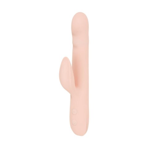 Good Vibes Only - Thrusting Vibrator - Soft Silicone - Pink