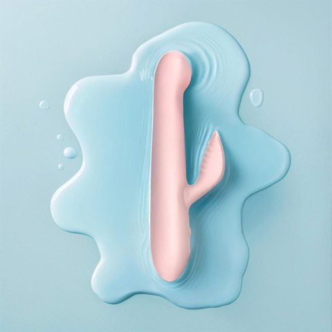 Good Vibes Only - Thrusting Vibrator - Soft Silicone - Pink