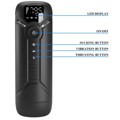 Pretty Love Aetolia 3-in-1 Automatic Masturbator with Universal Handle