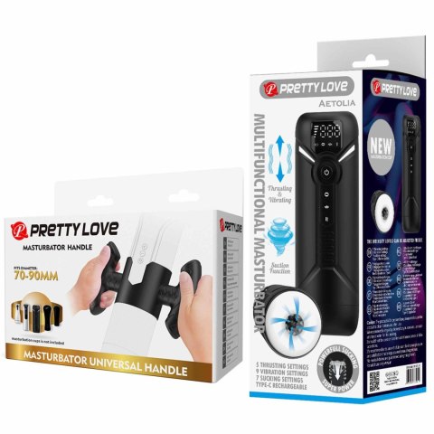 Pretty Love Aetolia 3-in-1 Automatic Masturbator with Universal Handle