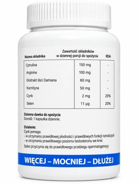 Emily Love Men's Powermax - suplement dla mężczyzn, 60 tabletek