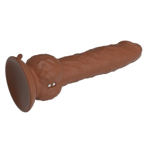 Pretty Love Eren Dual Sensor Thrusting Dildo - Brown