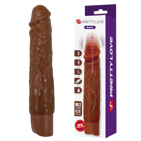 Pretty Love Kessler Brown Thrusting Vibrating Dildo