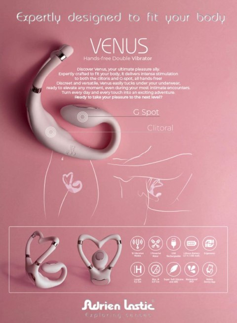 Adrien Lastic Venus - wibrator łechtaczki i punktu G z aplikacją