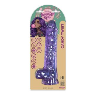 BUBBLEGUM BLAST CANDY TWIST PURPLE CLASSIC JELLY 9,4 INCH DILDO