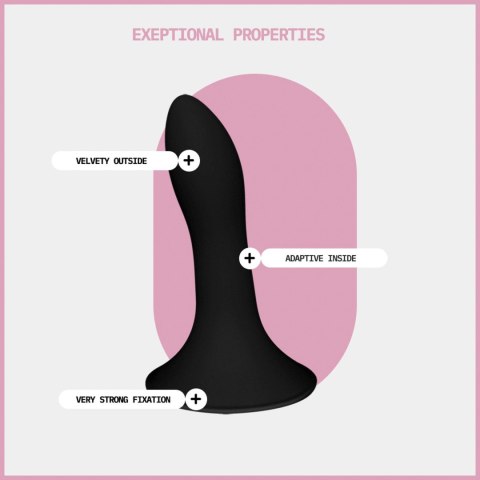 Adrien Lastic Hitsens 5 - dildo o podwójnej gęstości, 5", czarne