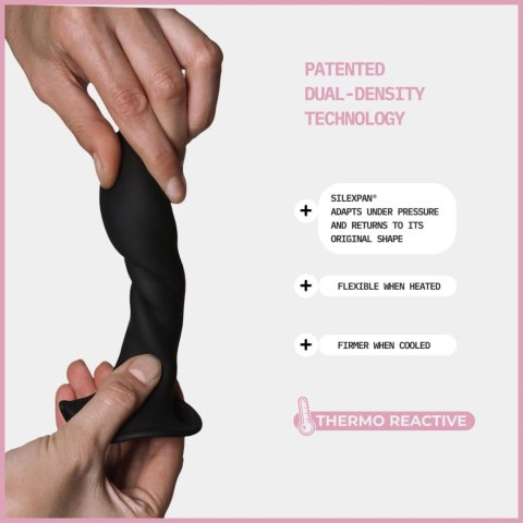 Adrien Lastic Hitsens 5 - dildo o podwójnej gęstości, 5", czarne