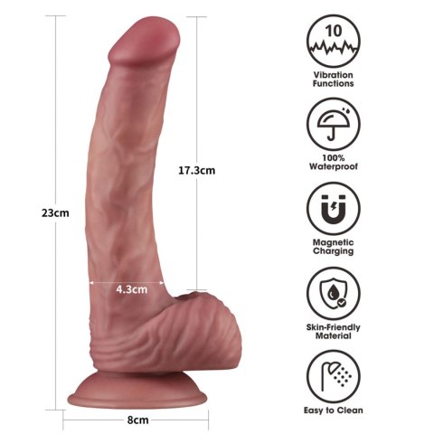 9'' Vibrating Dual Density Power Cock