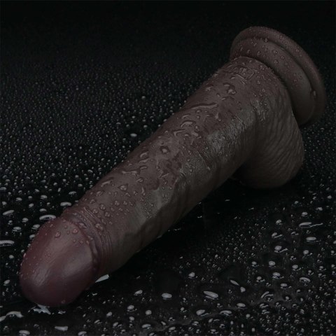 8.5'' Sliding Skin Pro II Dual Layer Silicone Dong (Black)