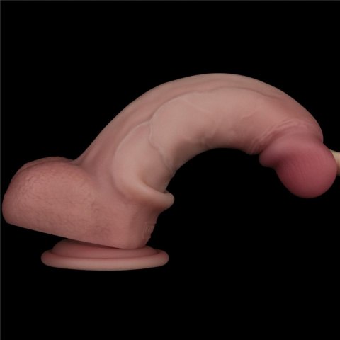 8" Vibrating Sliding Skin Pro II Dual Layer Silicone Dong
