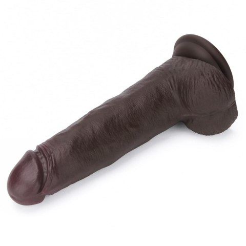 8.5"8.5" Vibrating Sliding Skin Pro II Silicone Dong (Black)