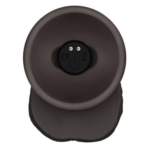 8.5"8.5" Vibrating Sliding Skin Pro II Silicone Dong (Black)