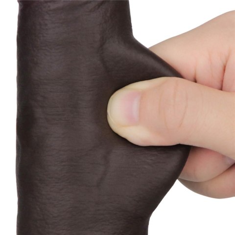 8.5"8.5" Vibrating Sliding Skin Pro II Silicone Dong (Black)