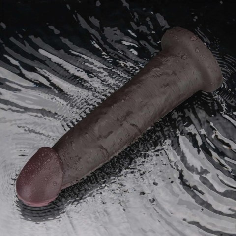 9" Vibrating Sliding Skin Pro II Dual Layer Silicone Dong
