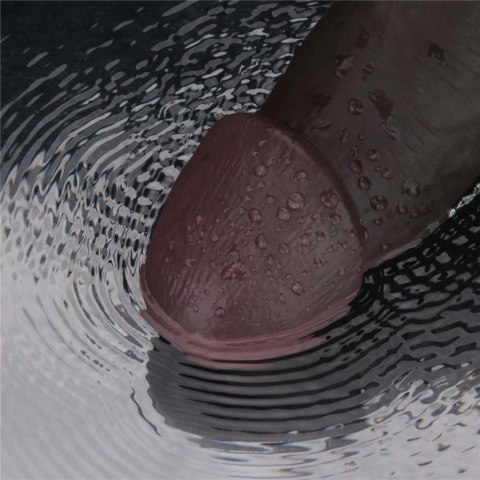 9" Vibrating Sliding Skin Pro II Dual Layer Silicone Dong