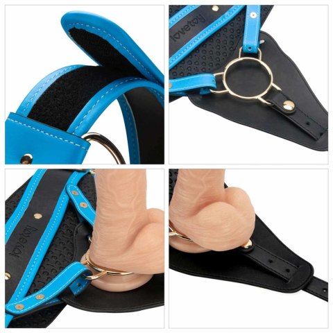 Vibrating Enhanced Strap on Set 8'' XS/S/M