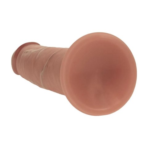 Dual Density Silicone Realistic Sliding Skin Dildo - 7" / 18,5 cm - Tan