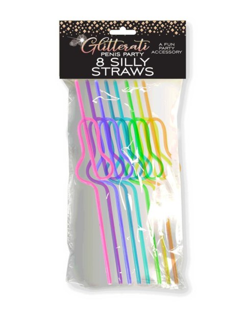 Glitterati Silly Penis Straws, 8