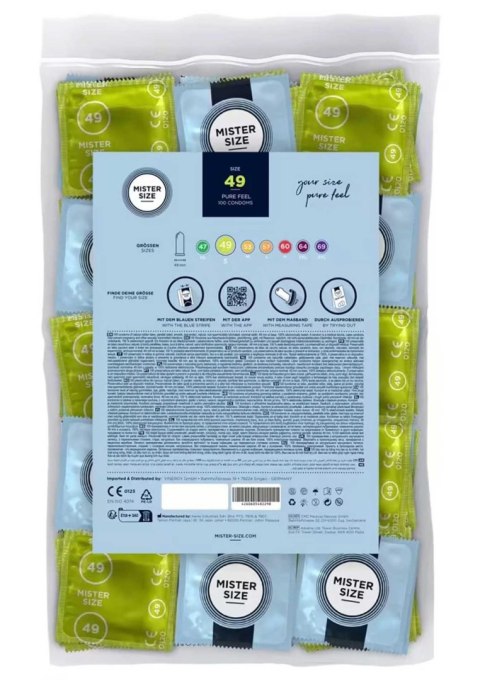 MISTER SIZE 49mm Condoms 100pcs