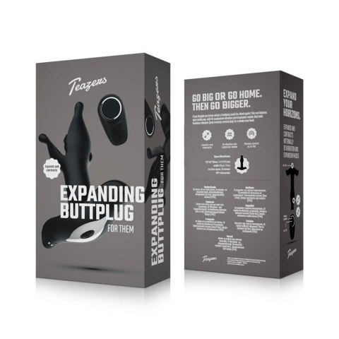 Teazers - Anal Expanding Butt Plug - Black