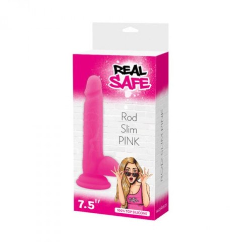 Dildo-Fallo realistico real safe rod slim pink Real Safe Dildo-Fallo realistico real safe rod slim pink Real Safe