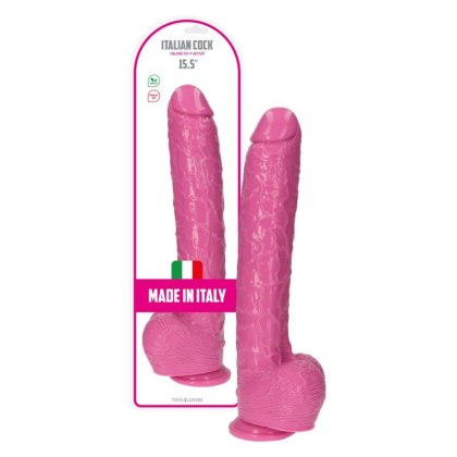 Toyz4lovers Italian Cock - gigantyczne dildo, różowe, 15,5"