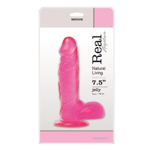 Dildo-JELLY DILDO REAL RAPTURE PINK 7.5"""""""""""""""" Real Rapture Dildo-JELLY DILDO REAL RAPTURE PINK 7.5"""""""""""""""" Real Rapture