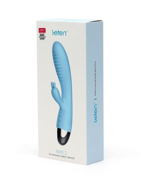 Wibrator-VIBRATORE RABBIT LETEN FAYE 2 TURQUOISE Leten Wibrator-VIBRATORE RABBIT LETEN FAYE 2 TURQUOISE Leten