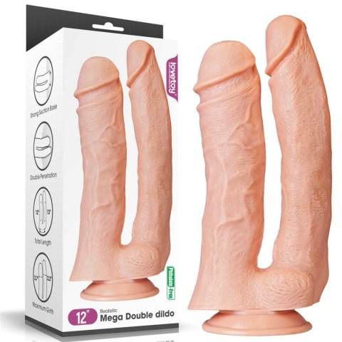 12'' Realistic Mega Double Dildo Lovetoy 12'' Realistic Mega Double Dildo Lovetoy