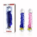 7.5"" Glass Romance Blue Lovetoy 7.5"" Glass Romance Blue Lovetoy