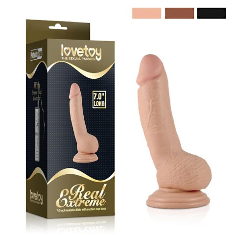 7"" Real Extreme Dildo Flesh Lovetoy 7"" Real Extreme Dildo Flesh Lovetoy