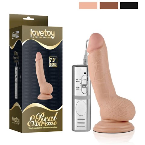 7"" Real Extreme Vibrating Dildo Lovetoy 7"" Real Extreme Vibrating Dildo Lovetoy