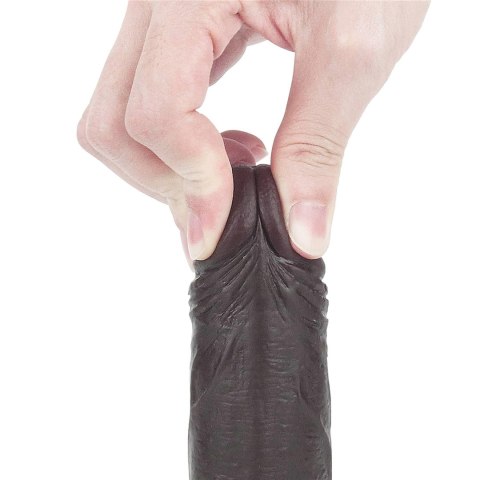 7'' Sliding Skin Dual Layer Dong - Black Lovetoy 7'' Sliding Skin Dual Layer Dong - Black Lovetoy