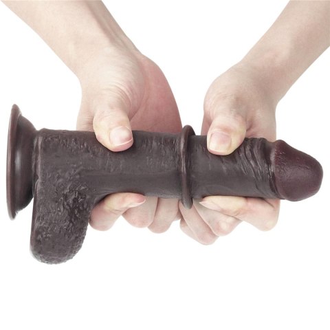 7'' Sliding Skin Dual Layer Dong - Black Lovetoy 7'' Sliding Skin Dual Layer Dong - Black Lovetoy