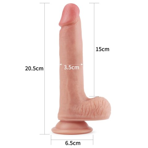 8'' Dual layered Platinum Silicone Cock Lovetoy 8'' Dual layered Platinum Silicone Cock Lovetoy