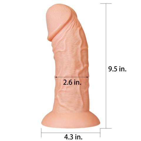 9.5'' Realistic Curved Dildo Lovetoy 9.5'' Realistic Curved Dildo Lovetoy