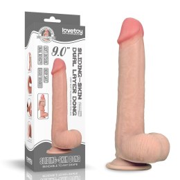 9'' Sliding Skin Dual Layer Dong Lovetoy
