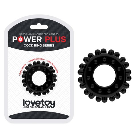 POWER PLUS Cockring Black Lovetoy POWER PLUS Cockring Black Lovetoy