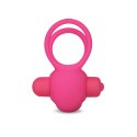 Power Clit Duo Silicone Cockring Pink Lovetoy Power Clit Duo Silicone Cockring Pink Lovetoy