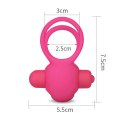 Power Clit Duo Silicone Cockring Pink Lovetoy Power Clit Duo Silicone Cockring Pink Lovetoy