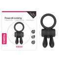 Power Clit Silicone Cockring Black Lovetoy Power Clit Silicone Cockring Black Lovetoy