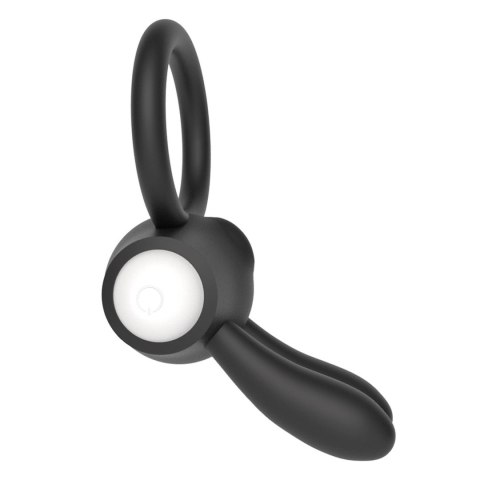 Power Clit Silicone Cockring Black Lovetoy Power Clit Silicone Cockring Black Lovetoy