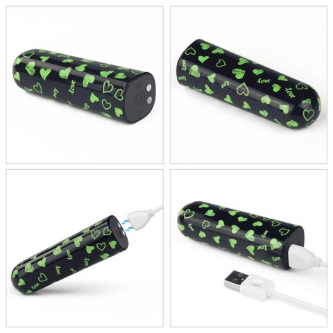 Rechargeable Glow-in-the-dark Heart Massager Lovetoy Rechargeable Glow-in-the-dark Heart Massager Lovetoy