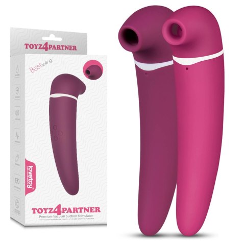 Toyz4Partner Premium Vacuum Suction Stimulator Pink Lovetoy Toyz4Partner Premium Vacuum Suction Stimulator Pink Lovetoy