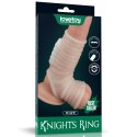 Vibrating Wave Knights Ring with Scrotum Sleeve (White) Lovetoy Vibrating Wave Knights Ring with Scrotum Sleeve (White) Lovetoy