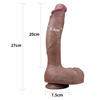 10.5'' Dual layered Platinum Silicone Cock Lovetoy